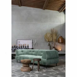 Lloyd 4-zits bank gewassen fluweel waterplant - Loft24.nl