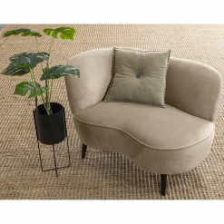 Lounge Fauteuil Sara - Khaki (links) - Loft24.nl