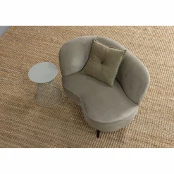 Lounge Fauteuil Sara - Khaki (rechts) - Loft24.nl