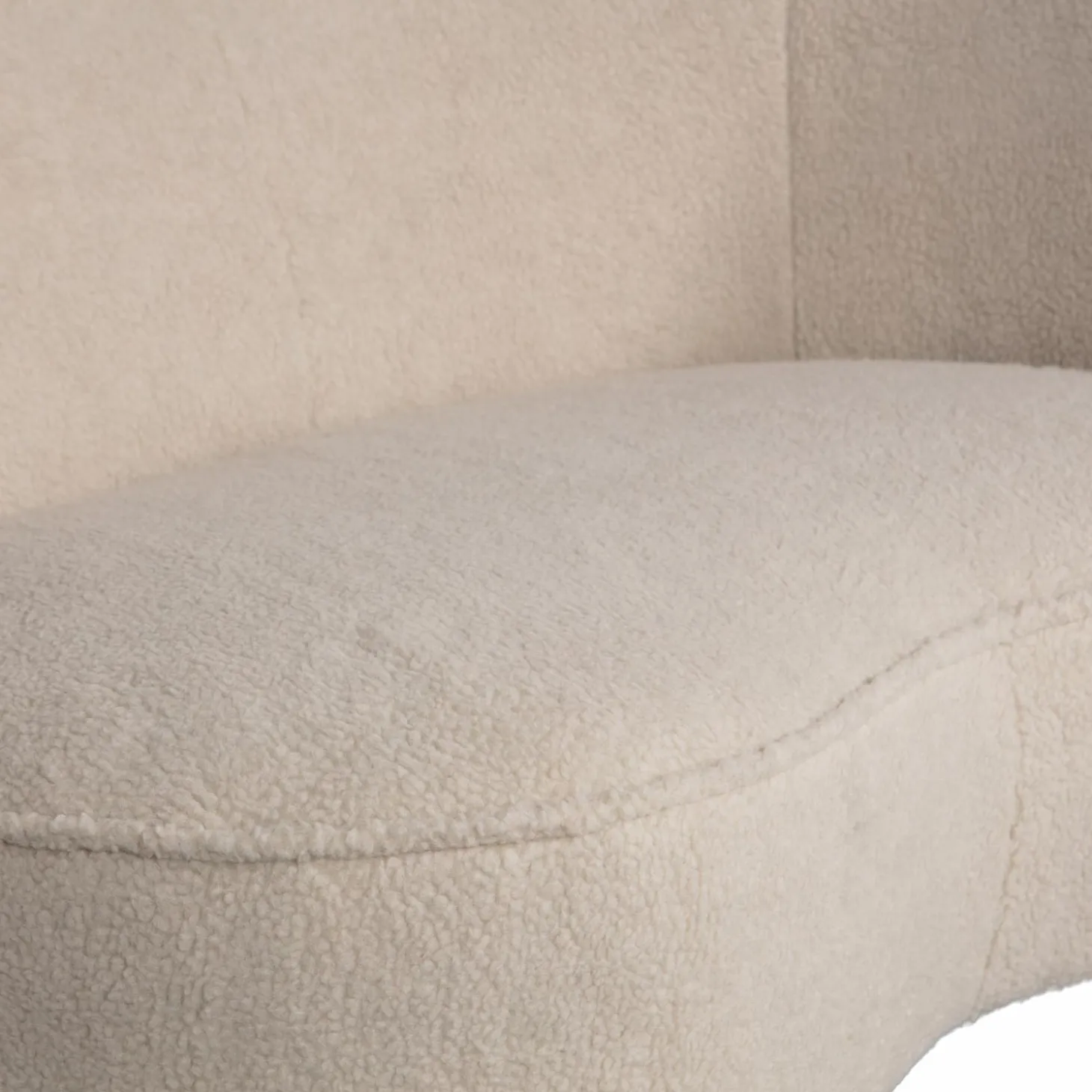 Lounge Fauteuil Sara Teddy - Off White (links) - Loft24.nl