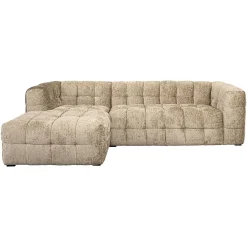 Loungebank Merrol Links Chenille - Desert - Loft24.nl