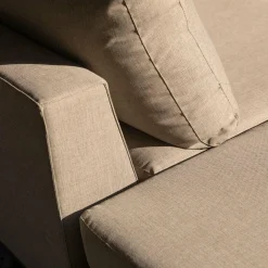 Loungebank Sicilië - Taupe (Links) - Loft24.nl