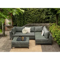 Loungeset Capri Aluminium kleur Groen - Loft24.nl