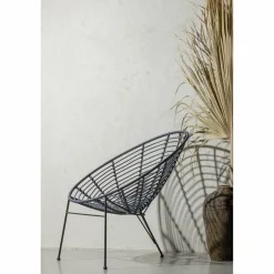 Loungestoel Jane - Donkerblauw - Loft24.nl