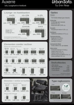 Modulaire Bank Auxerre - zelf samenstellen - Loft24.nl