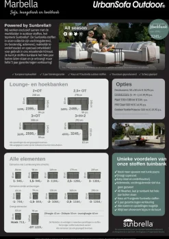 Modulaire Tuinbank Outdoor Marbella - zelf samenstellen - Loft24.nl