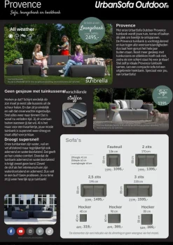 Modulaire Tuinbank Outdoor Provence - zelf samenstellen - Loft24.nl