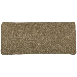 Mojo kussen bouclé geel/bruin melange - Loft24.nl