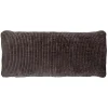 Mojo kussen geweven ribstof bruin - Loft24.nl