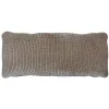 Mojo kussen geweven ribstof donkerzand - Loft24.nl