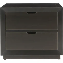 Nachtkastje Dante 2-laden (Bruin) - Loft24.nl