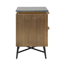 Nachtkastje Ironville 2-laden (Goud) - Loft24.nl