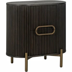 Nachtkastje Luxor 1-deur (Bruin) - Loft24.nl