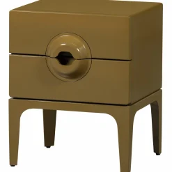 Nachtkastje Merge Met 2 lades, kleur Honing Geel - Loft24.nl