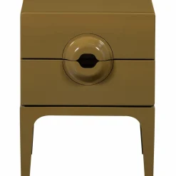 Nachtkastje Merge Met 2 lades, kleur Honing Geel - Loft24.nl