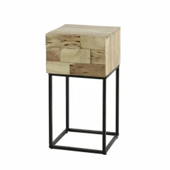 Nachtkastje Mill Acaciahout met 1 lade - Loft24.nl