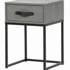 Nachtkastje Morris met 1 lade, kleur Leem - Loft24.nl