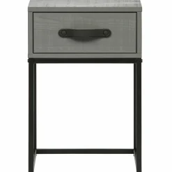 Nachtkastje Morris met 1 lade, kleur Leem - Loft24.nl