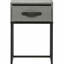 Nachtkastje Morris met 1 lade, kleur Leem - Loft24.nl