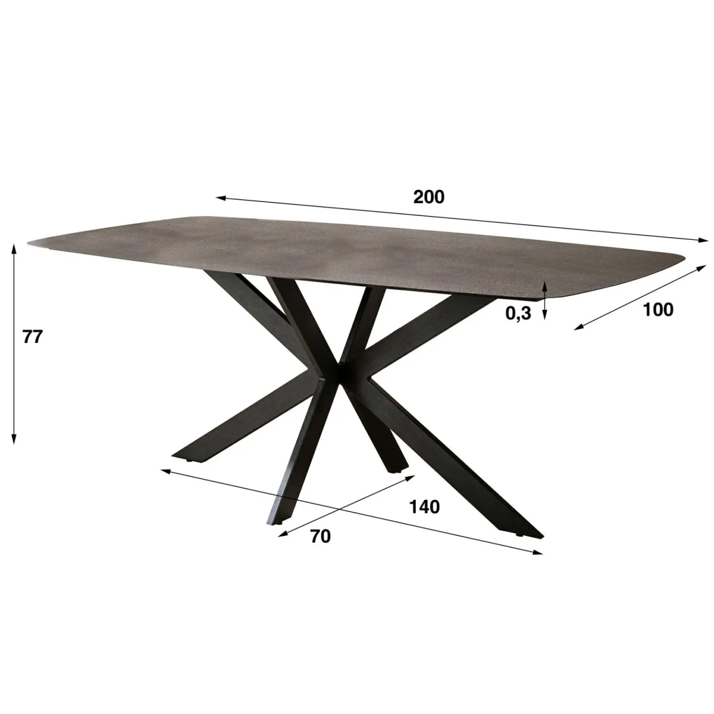 Nachtkastje Niche Acaciahout - Naturel - Loft24.nl
