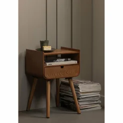 Nachtkastje Nils 36 x 30cm, kleur Naturel - Loft24.nl