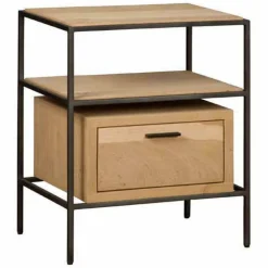 Nachtkastje Pineto Eiken met 1 lade - Loft24.nl