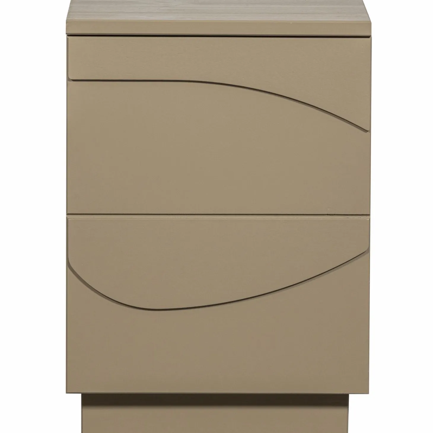 Nachtkastje Teo Grenenhout, kleur Mud - Loft24.nl