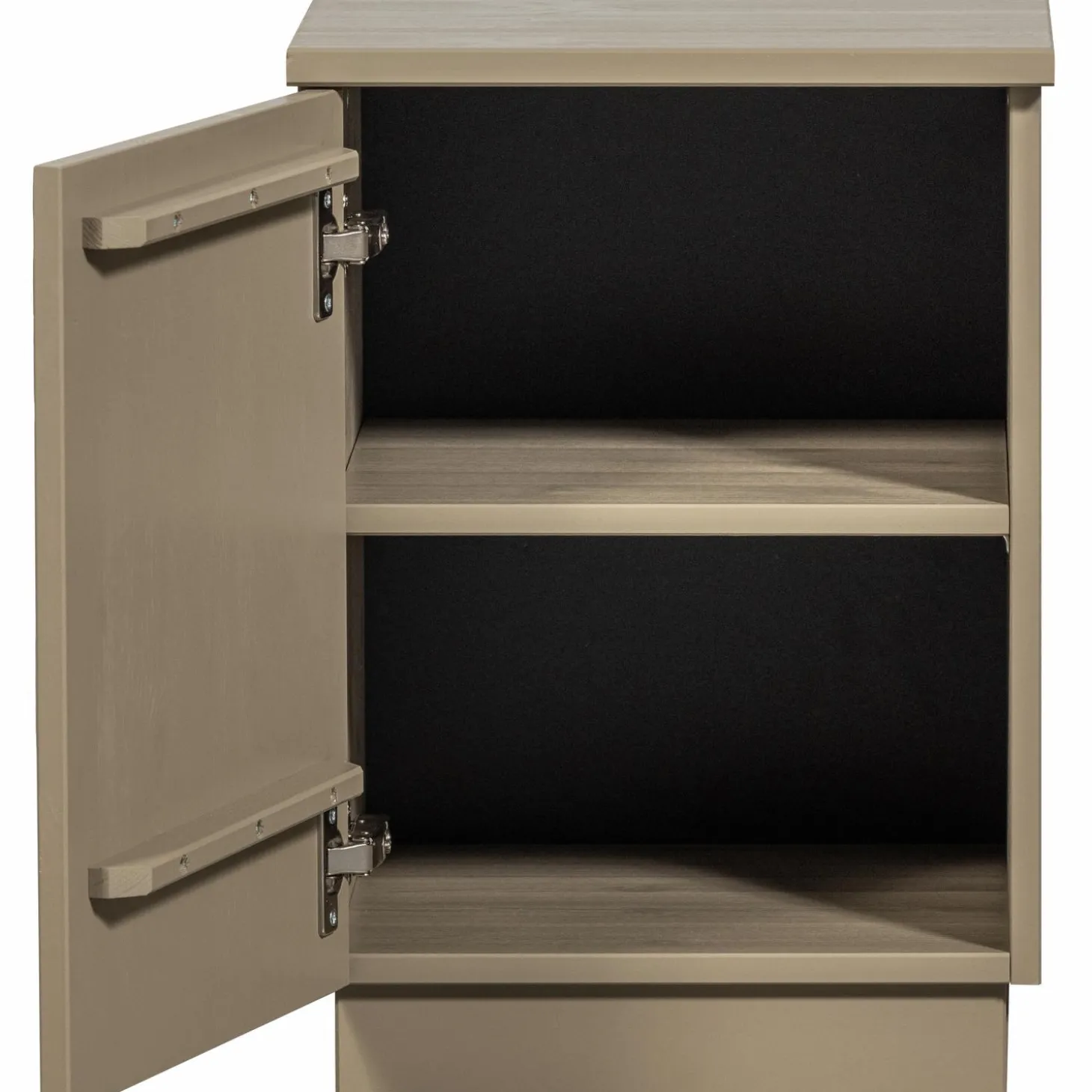 Nachtkastje Teo Grenenhout, kleur Mud - Loft24.nl