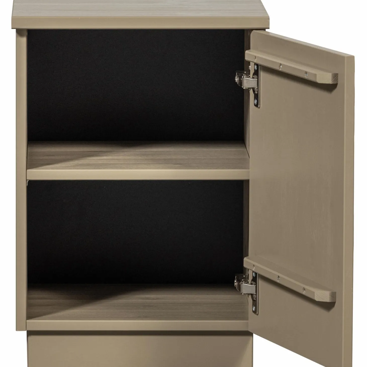 Nachtkastje Teo Grenenhout, kleur Mud - Loft24.nl