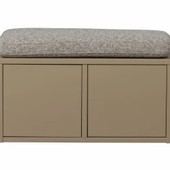 Opbergbank Turner Met kussen, 80cm, kleur Mud - Loft24.nl