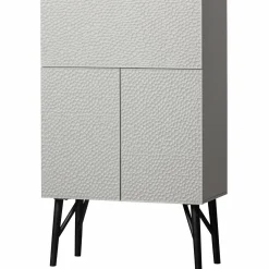 Opbergkast Carved Mangohout, 146 x 90cm, kleur Mist - Loft24.nl