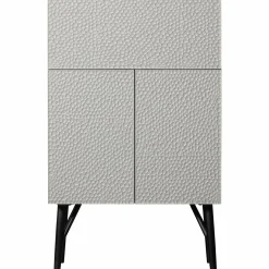 Opbergkast Carved Mangohout, 146 x 90cm, kleur Mist - Loft24.nl