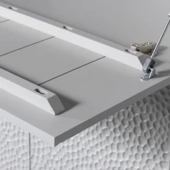 Opbergkast Carved Mangohout, 146 x 90cm, kleur Mist - Loft24.nl