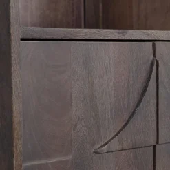 Opbergkast Draw Mangohout, 200 x 60cm, kleur Walnoot - Loft24.nl