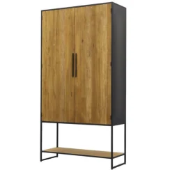 Opbergkast Felino Teakhout 200 x 220 cm - Loft24.nl