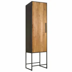 Opbergkast Felino Teakhout 60 x 220 cm (links) - Loft24.nl