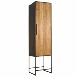Opbergkast Felino Teakhout 60 x 220 cm (rechts) - Loft24.nl