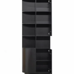 Opbergkast Finca Mat zwart, 210 x 78cm - Links - Loft24.nl