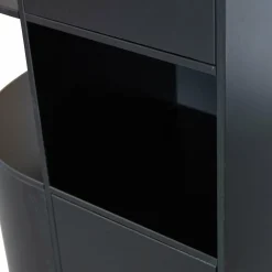 Opbergkast Finca Mat zwart, 210 x 78cm - Links - Loft24.nl