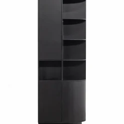 Opbergkast Finca Mat zwart, 210 x 78cm - Rechts - Loft24.nl