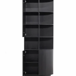 Opbergkast Finca Mat zwart, 210 x 78cm - Rechts - Loft24.nl