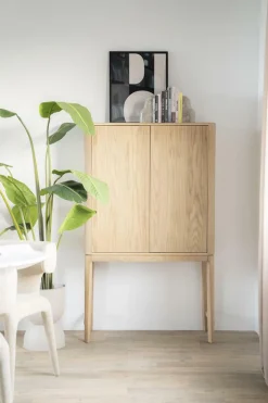 Opbergkast Harvey Eikenhout 150 x 90 cm - Naturel - Loft24.nl