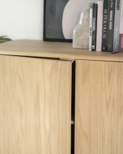 Opbergkast Harvey Eikenhout 150 x 90 cm - Naturel - Loft24.nl