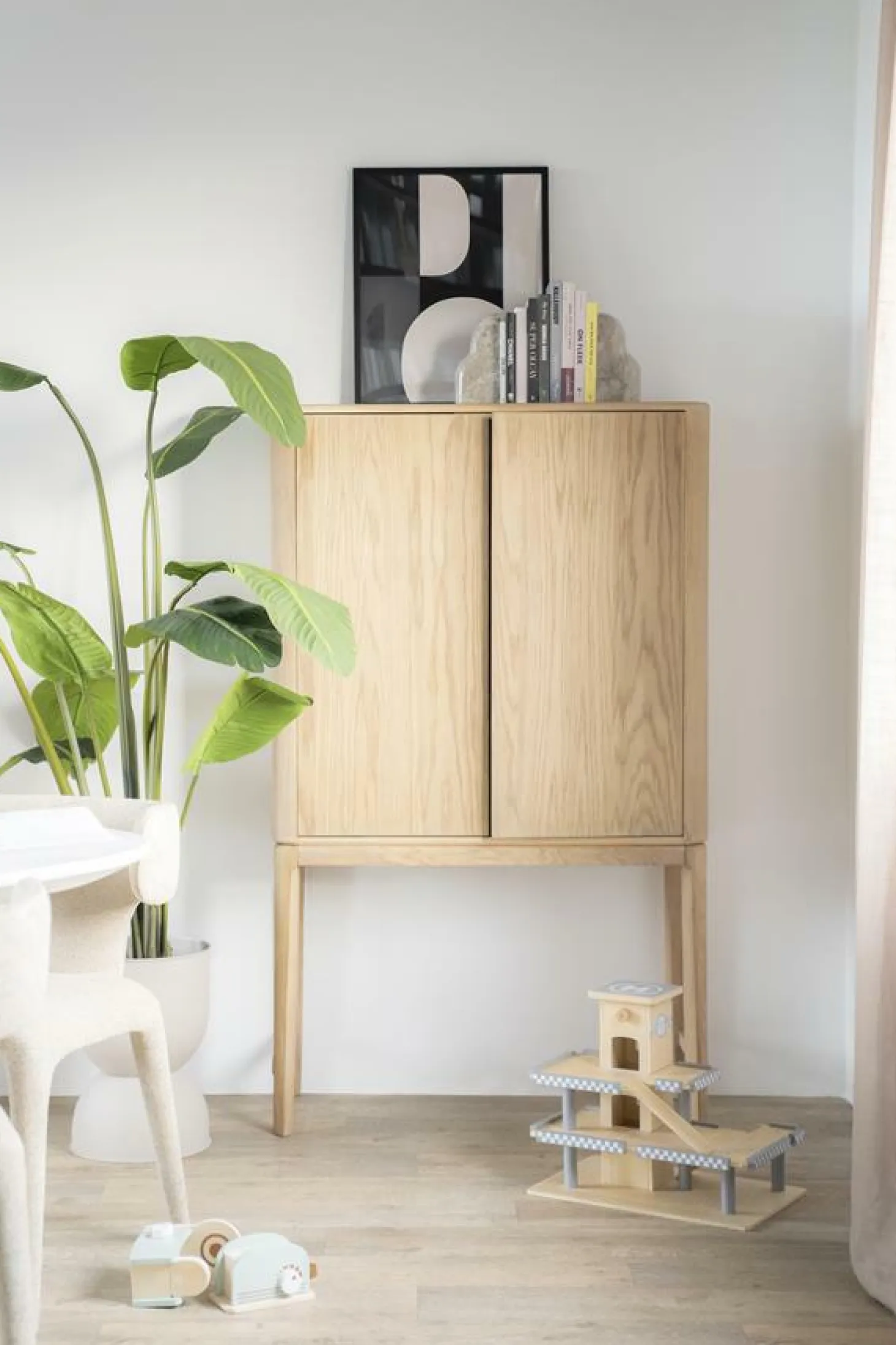 Opbergkast Harvey Eikenhout 150 x 90 cm - Naturel - Loft24.nl