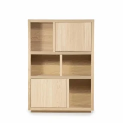 Opbergkast Helsinki Eikenhout 120 x 170 cm - Naturel - Loft24.nl