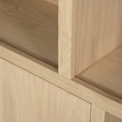 Opbergkast Helsinki Eikenhout 120 x 170 cm - Naturel - Loft24.nl