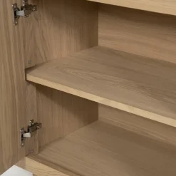 Opbergkast Helsinki Eikenhout 120 x 170 cm - Naturel - Loft24.nl