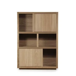 Opbergkast Helsinki Eikenhout 120 x 170 cm - Lichtbruin - Loft24.nl