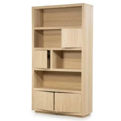 Opbergkast Helsinki Eikenhout 120 x 220 cm - Naturel - Loft24.nl