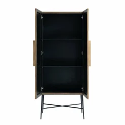 Opbergkast Ironville 75 x 182cm kleur Goud - Loft24.nl